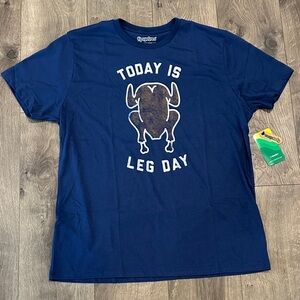 Leg Day, Thanksgiving Tipsy Elves Shirt